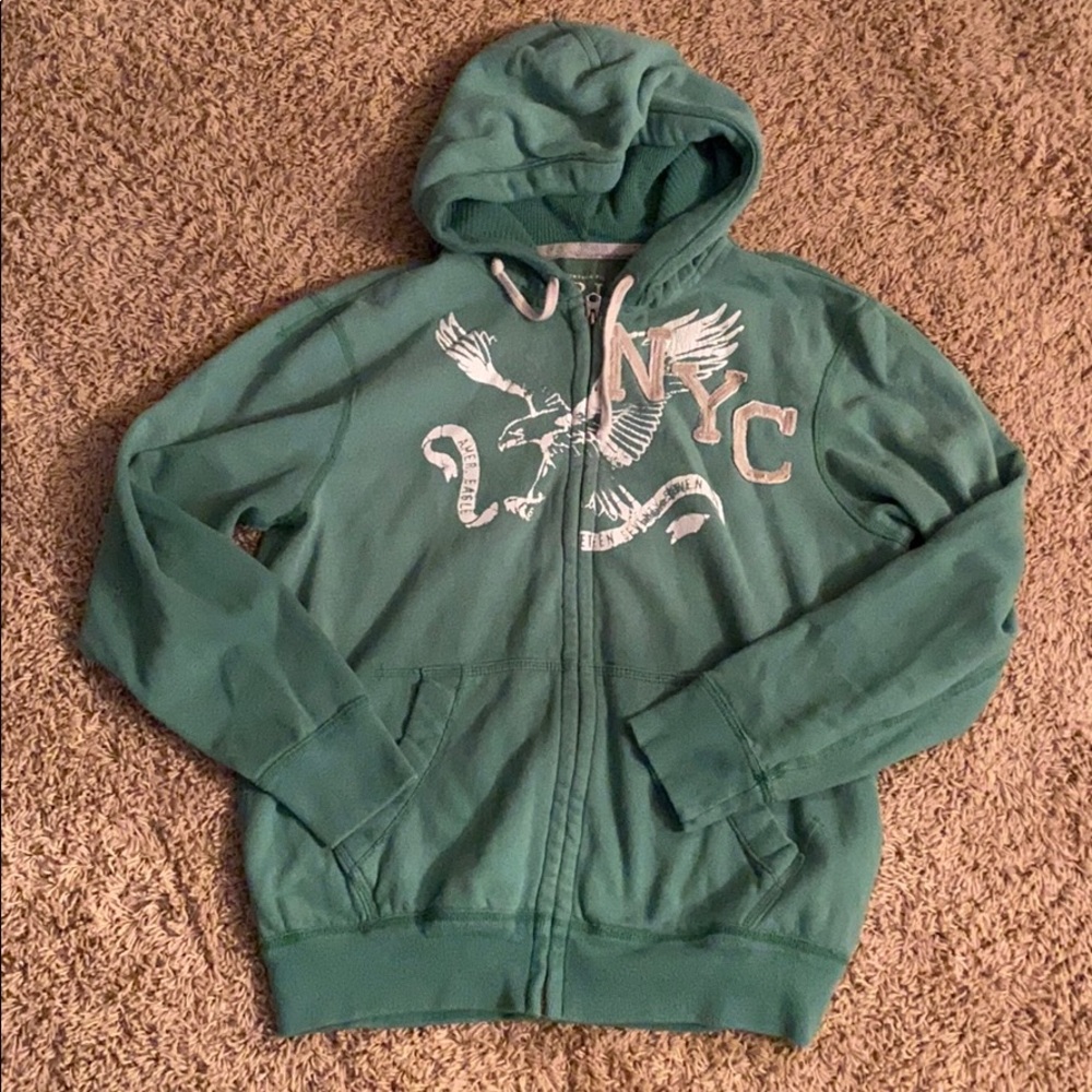 American Eagle men’s hooded jacket -Size L